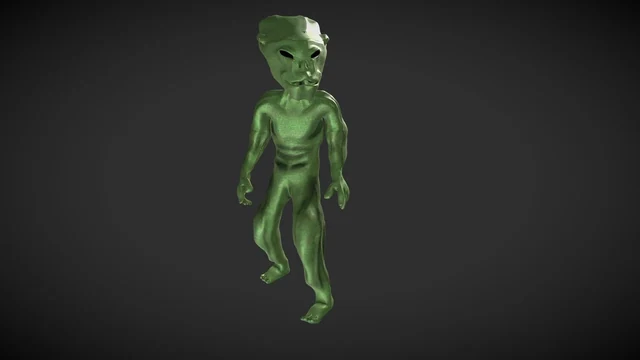 3D Render of an alien creature