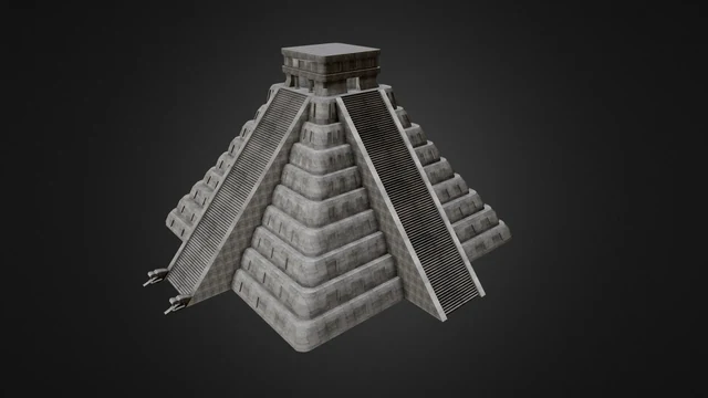 3D Render of Chichen Itza